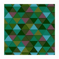 Green Geometric Medium Glasses Cloth (2-side) by snowwhitegirl