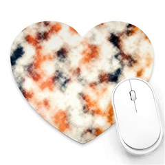 Multicolored Blur Abstract Texture Heart Mousepads by dflcprintsclothing