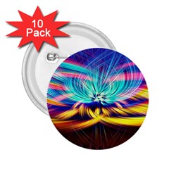 Colorful Chakra Lsd Spirituality 2 25  Buttons (10 Pack)  by Pakrebo