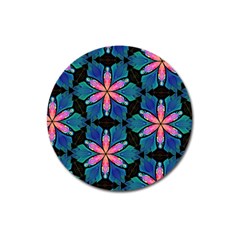 Ornament Digital Color Colorful Magnet 3  (round) by Pakrebo