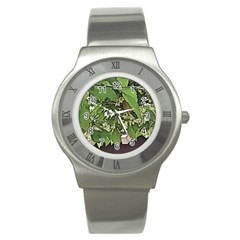 Garden Of The Phoenix  Stainless Steel Watch by Riverwoman