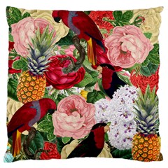 Tropical Bird Floral Standard Flano Cushion Case (two Sides) by snowwhitegirl