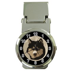 Husky Moon Money Clip Watches by snowwhitegirl