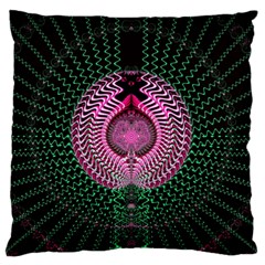 Fractal Traditional Fractal Hypnotic Standard Flano Cushion Case (one Side) by Pakrebo