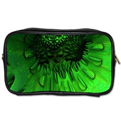 Fractal Rendering Background Green Toiletries Bag (two Sides)