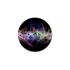 Brush Particles Music Clef Wave Golf Ball Marker by Pakrebo