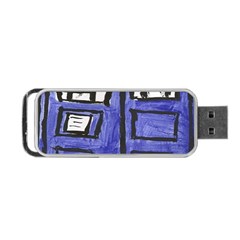 Tardis Painting Portable Usb Flash (one Side) by Sudhe