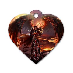 Fantasy Art Fire Heroes Heroes Of Might And Magic Heroes Of Might And Magic Vi Knights Magic Repost Dog Tag Heart (two Sides) by Sudhe