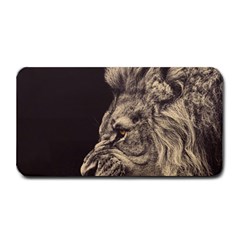 Angry Male Lion Medium Bar Mats by Sudhe