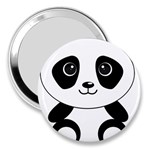 Bear Panda Bear Panda Animals 3  Handbag Mirrors Front