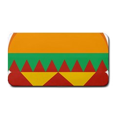 Burger Bread Food Cheese Vegetable Medium Bar Mats by Sudhe