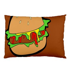 Burger Double Pillow Case (two Sides) by Sudhe