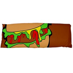 Burger Double Body Pillow Case (dakimakura) by Sudhe