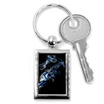 Smoke Flame Dynamic Wave Motion Key Chains (Rectangle)  Front