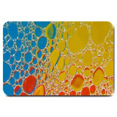 Bubbles Abstract Lights Yellow Large Doormat  by Sudhe