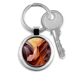 Light Landscape Nature Red Key Chains (round)  by Sudhe