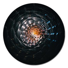 Abstract Fractal Pattern Galaxy Magnet 5  (round) by Pakrebo