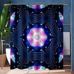 Abstract Fractal Pattern Colorful Shower Curtain 60  X 72  (medium) 