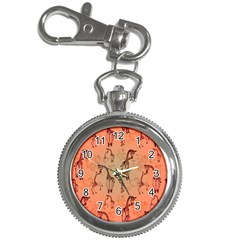 Cute Giraffe Pattern Key Chain Watches by FantasyWorld7