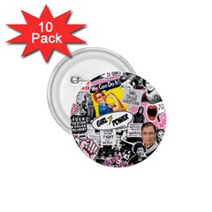 Feminism Collage  1 75  Buttons (10 Pack) by Valentinaart