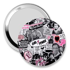 Feminism Collage  3  Handbag Mirrors by Valentinaart