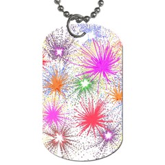 Star Dab Farbkleckse Leaf Flower Dog Tag (one Side) by Pakrebo