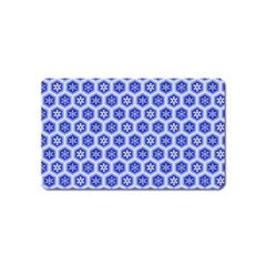 Hexagonal Pattern Unidirectional Blue Magnet (name Card)