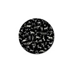 Petroglyph Nordic Beige And Black Background Petroglyph Nordic Beige And Black Background Golf Ball Marker Front