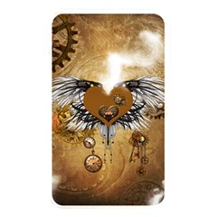 Wonderful Steampunk Heart With Wings, Clocks And Gears Memory Card Reader (rectangular) by FantasyWorld7