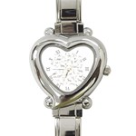 Petroglyph Nordic Beige And Black Background Petroglyph Nordic Beige Heart Italian Charm Watch Front