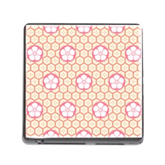 Floral Design Seamless Wallpaper Memory Card Reader (square 5 Slot) by Pakrebo