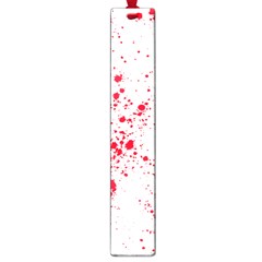 Red And White Splatter Abstract Print Large Book Marks