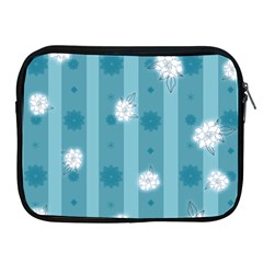 Gardenia Flowers White Blue Apple Ipad 2/3/4 Zipper Cases by Pakrebo