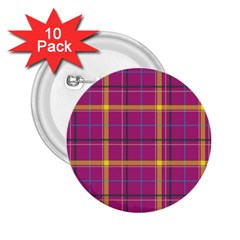 Plaid Tartan Background Wallpaper 2 25  Buttons (10 Pack) 