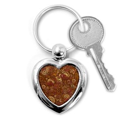 Gears Cogs Industrial Machinery Key Chains (heart)  by Pakrebo