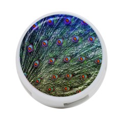 Peacock Feathers Colorful Feather 4-port Usb Hub (two Sides) by Pakrebo