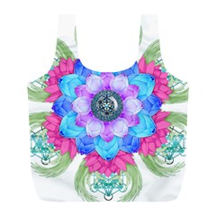 Lotus Flower Bird Metatron S Cube Full Print Recycle Bag (l) by Pakrebo