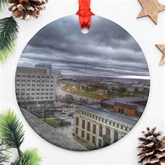 Ohio Supreme Court View Round Ornament (two Sides) by Riverwoman