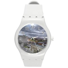 Ohio Supreme Court View Round Plastic Sport Watch (m) by Riverwoman