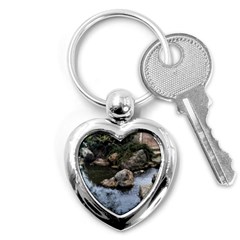 Garden Of The Phoenix Key Chains (heart)  by Riverwoman