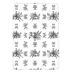 Black And White Ethnic Design Print Removable Flap Cover (s)