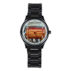 Taiko Drum Stainless Steel Round Watch by Riverwoman