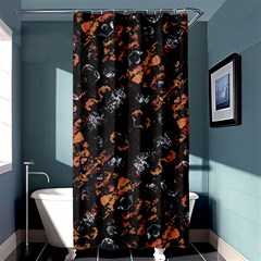 Fractal Vintage Grunge Print Design Shower Curtain 36  X 72  (stall) 