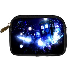 Tardis Background Space Digital Camera Leather Case by Sudhe