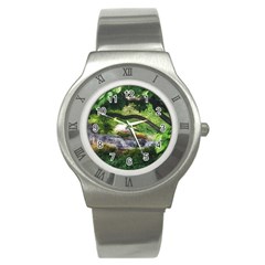 Chicago Garden Of The Phoenix Stainless Steel Watch by Riverwoman