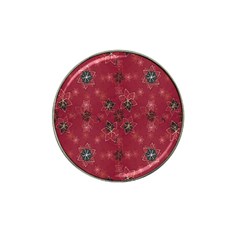 Modern Floral Collage Print Pattern Modern Floral Collage Print Pattern Hat Clip Ball Marker