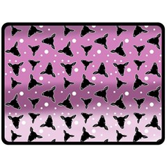 Deer Dots Ombre Fleece Blanket (large) 