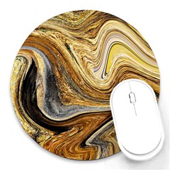 Abstract Acrylic Art Artwork Round Mousepads by Pakrebo