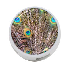 Pen Peacock Wheel Plumage Colorful 4-port Usb Hub (two Sides) by Pakrebo