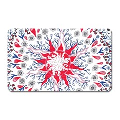 Flaming Sun Abstract Magnet (rectangular) by okhismakingart